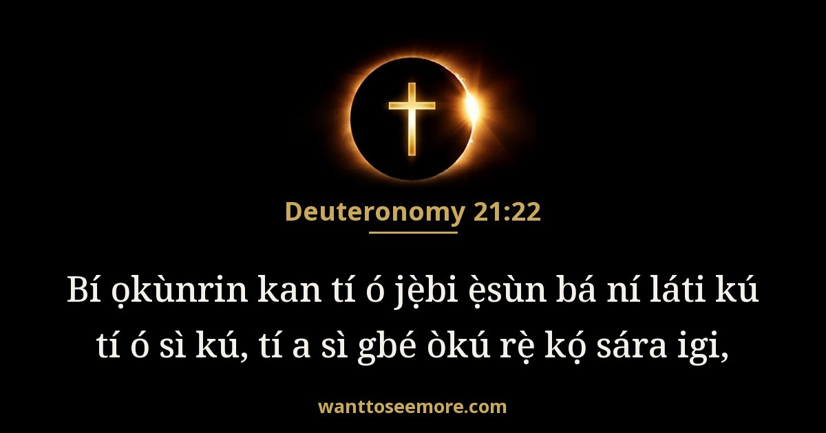 Deuteronomy 21:22