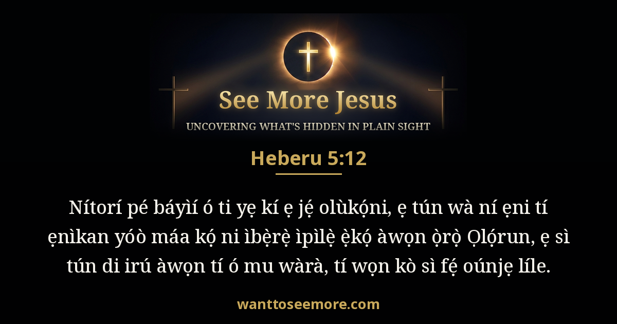 Heberu 5:12