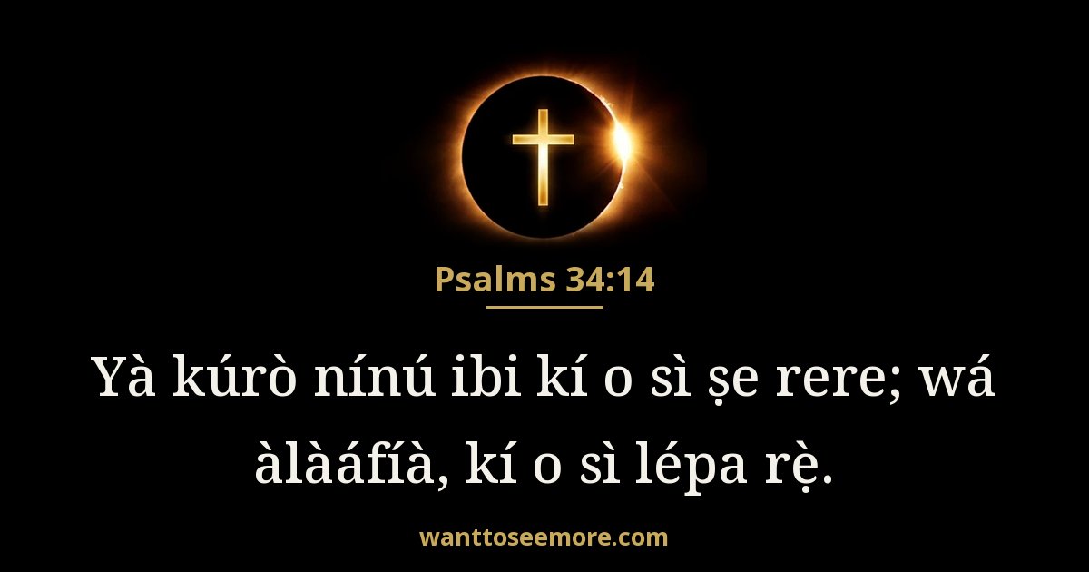 Saamu 34:14