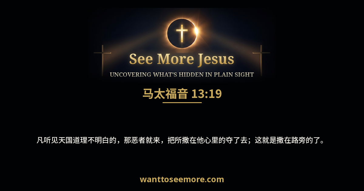 马太福音 13:19