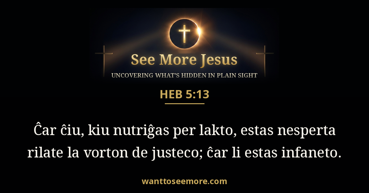 Hebrews 5:13