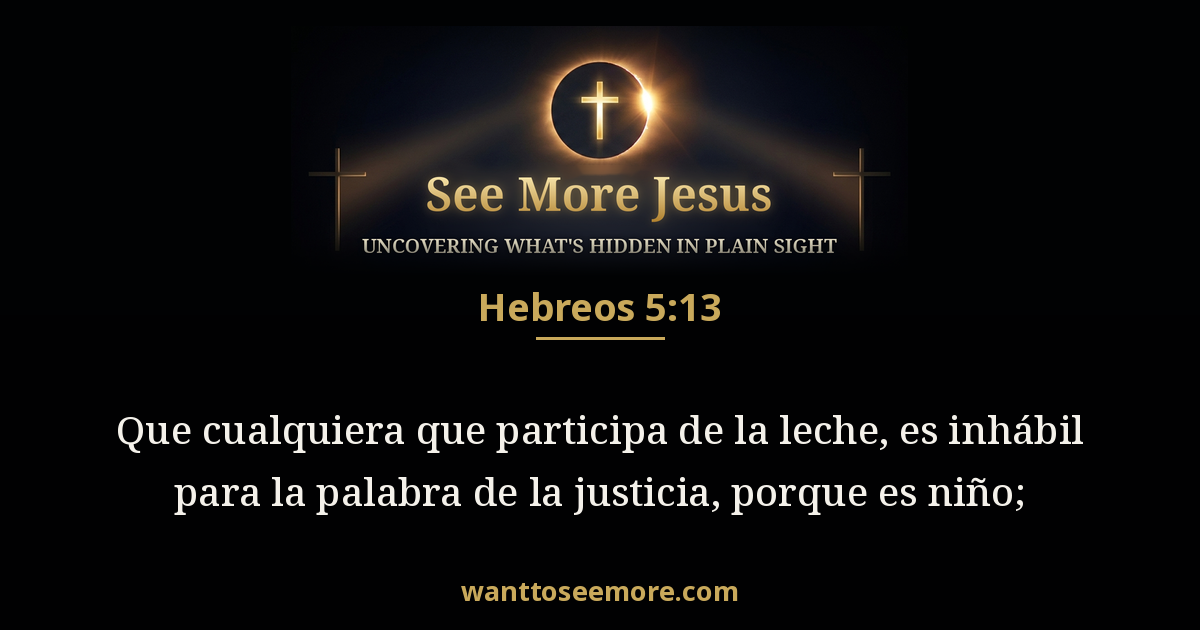 Hebrews 5:13
