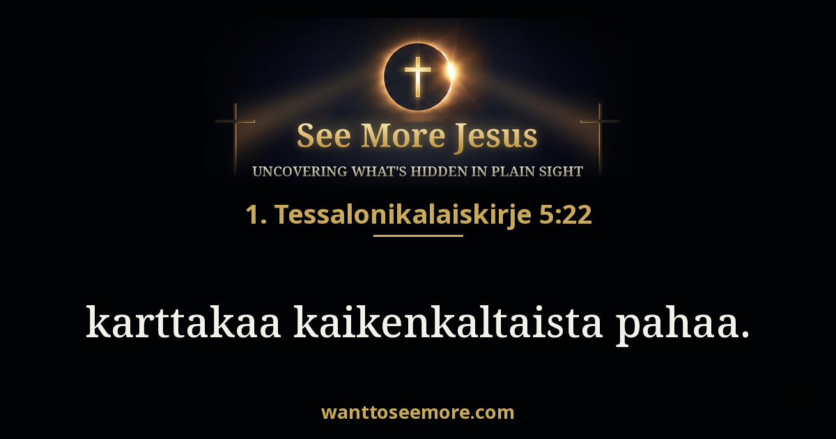 1 Thessalonians 5:22
