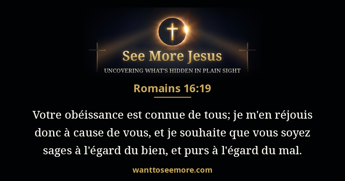 Romans 16:19