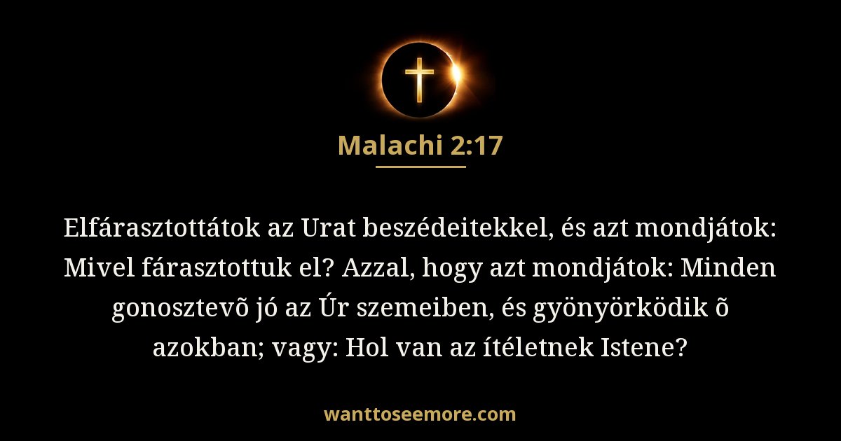 Malachi 2:17
