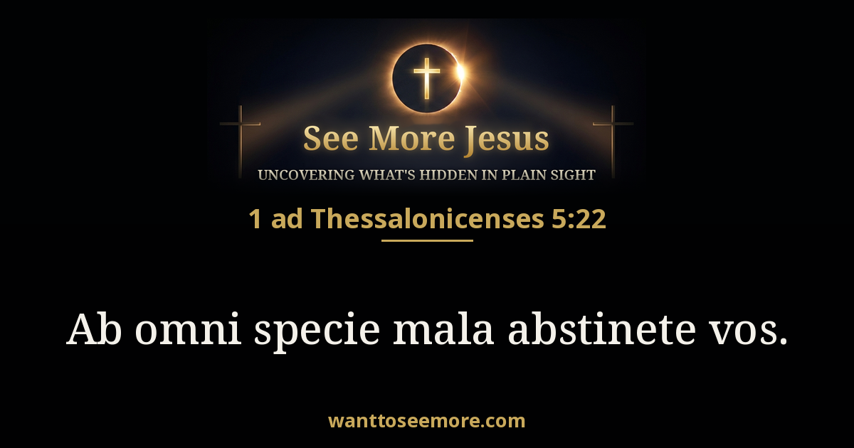 1 Thessalonians 5:22