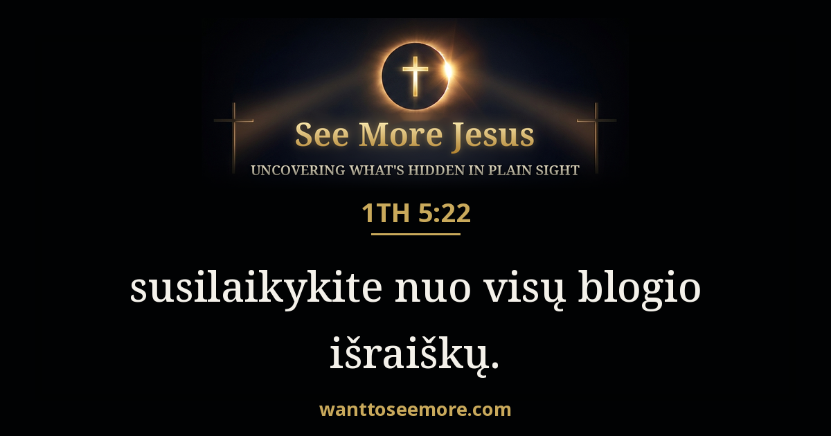 1 Thessalonians 5:22