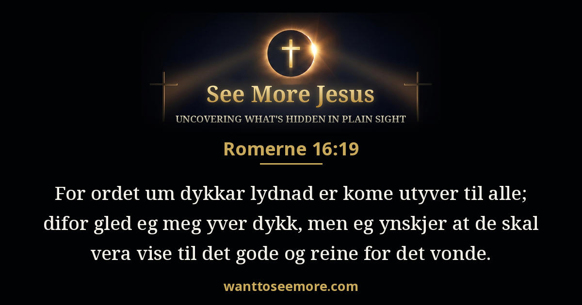 Romans 16:19