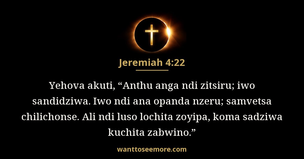 Jeremiah 4:22