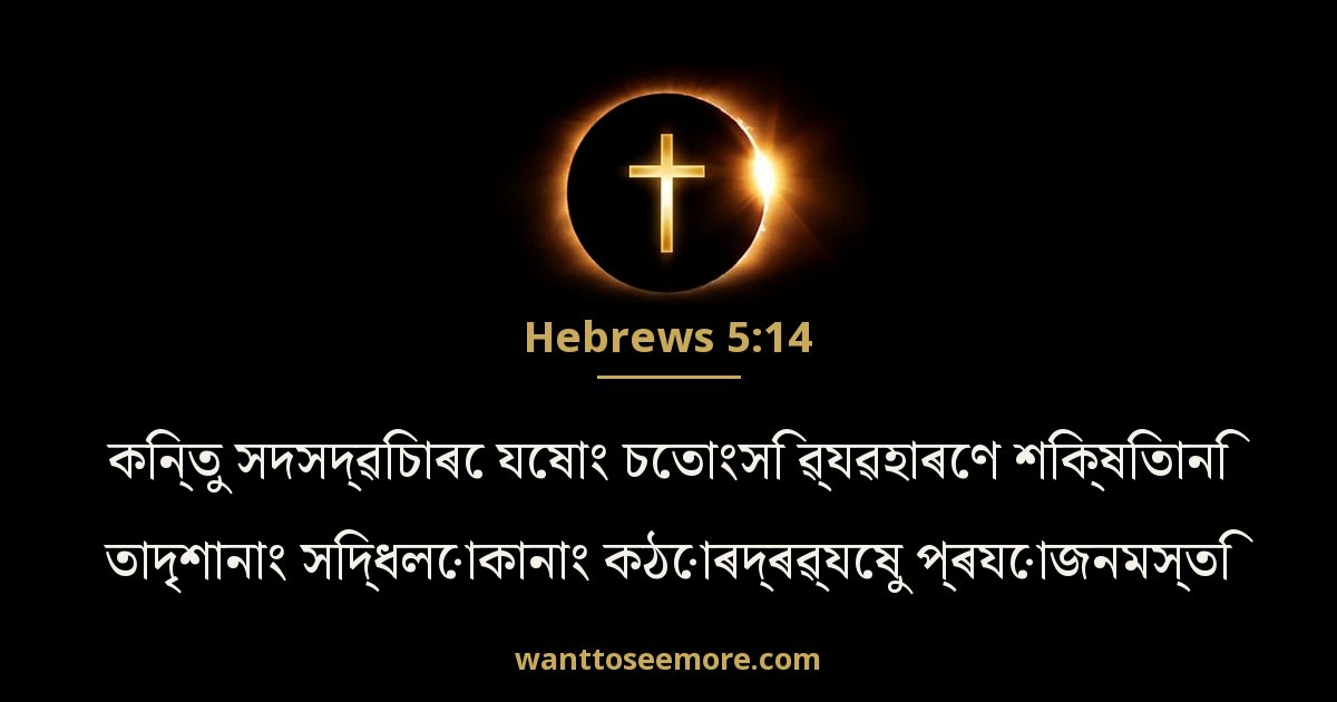 Hebrews 5:14