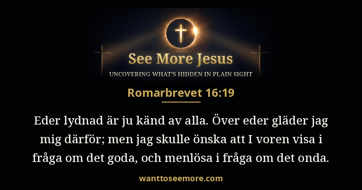 Romans 16:19