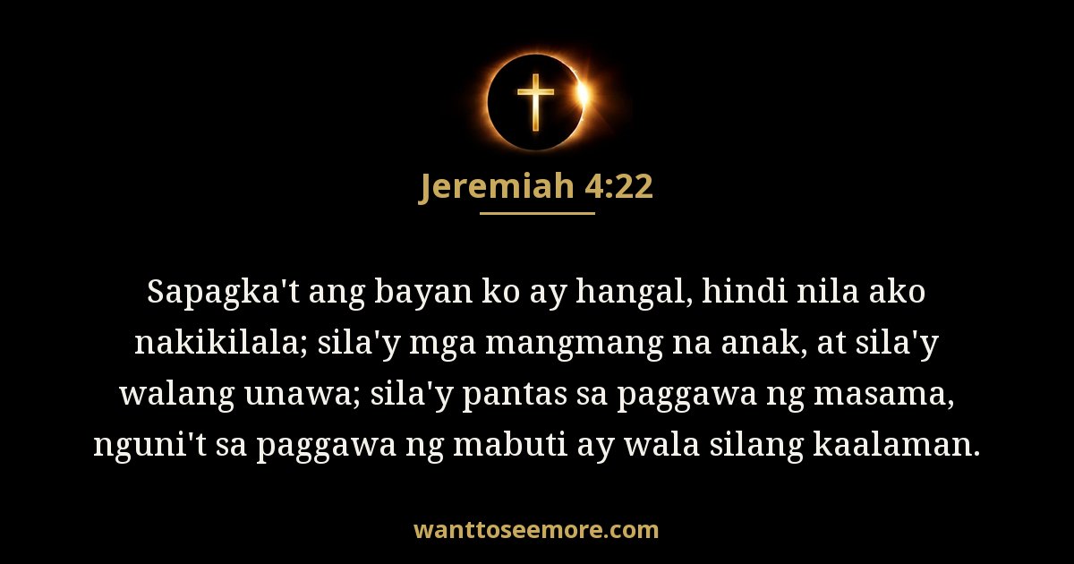Jeremiah 4:22
