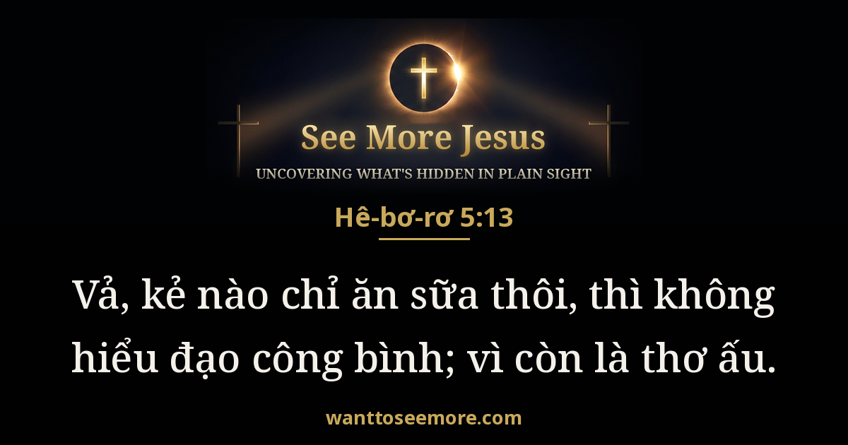 Hebrews 5:13