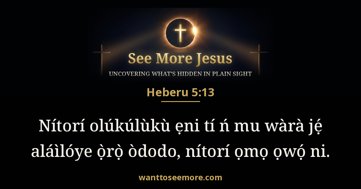 Hebrews 5:13