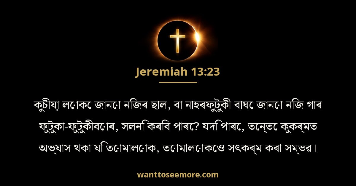 Jeremiah 13:23