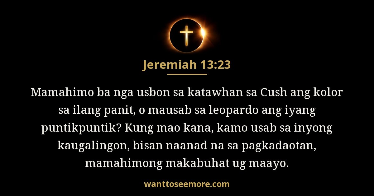 Jeremiah 13:23