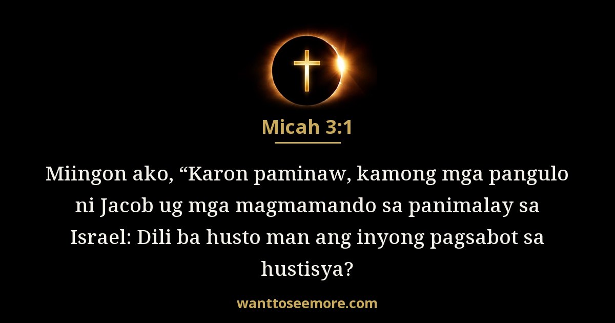Micah 3:1