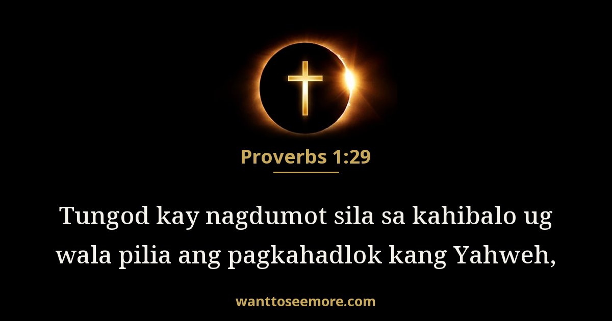 Proverbs 1:29