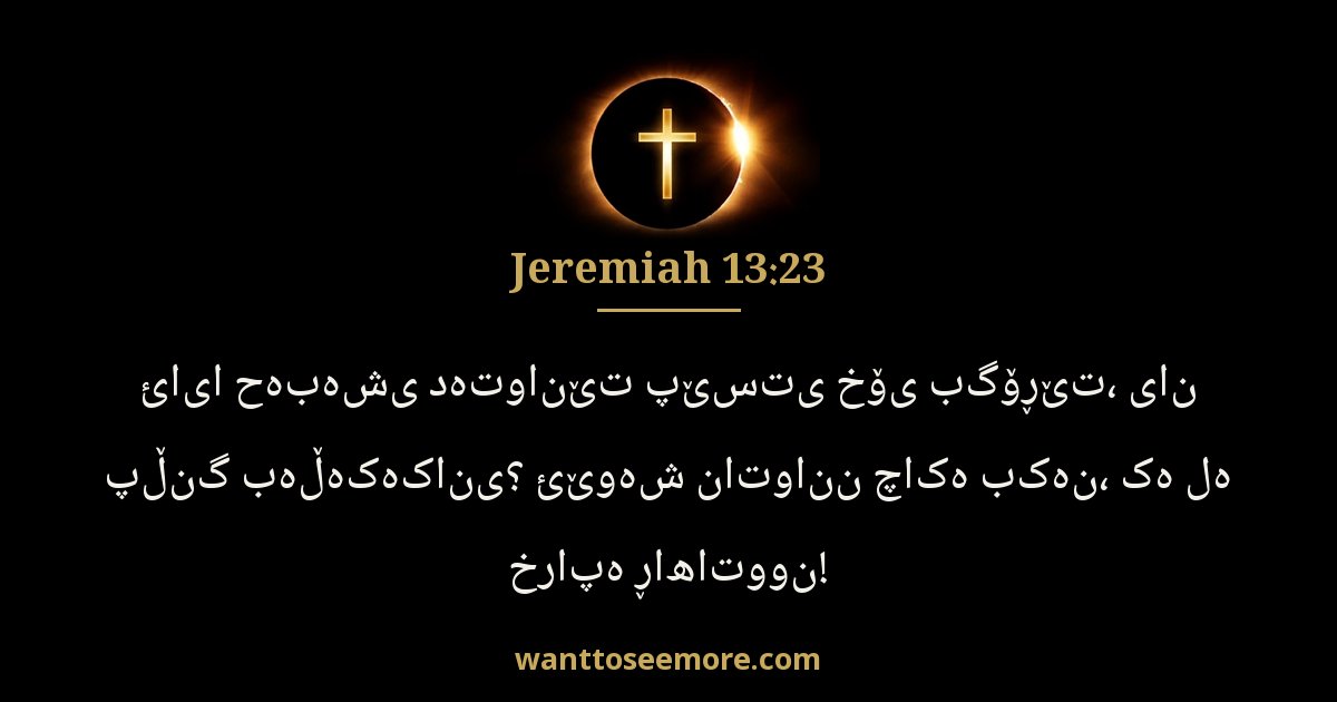 Jeremiah 13:23