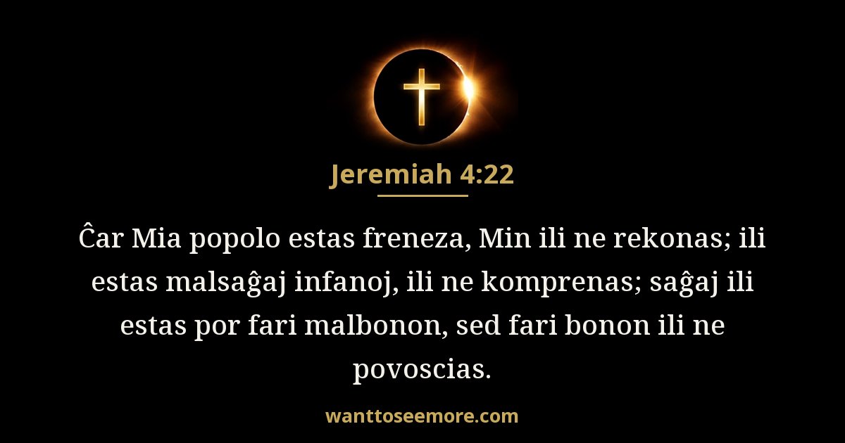 Jeremiah 4:22