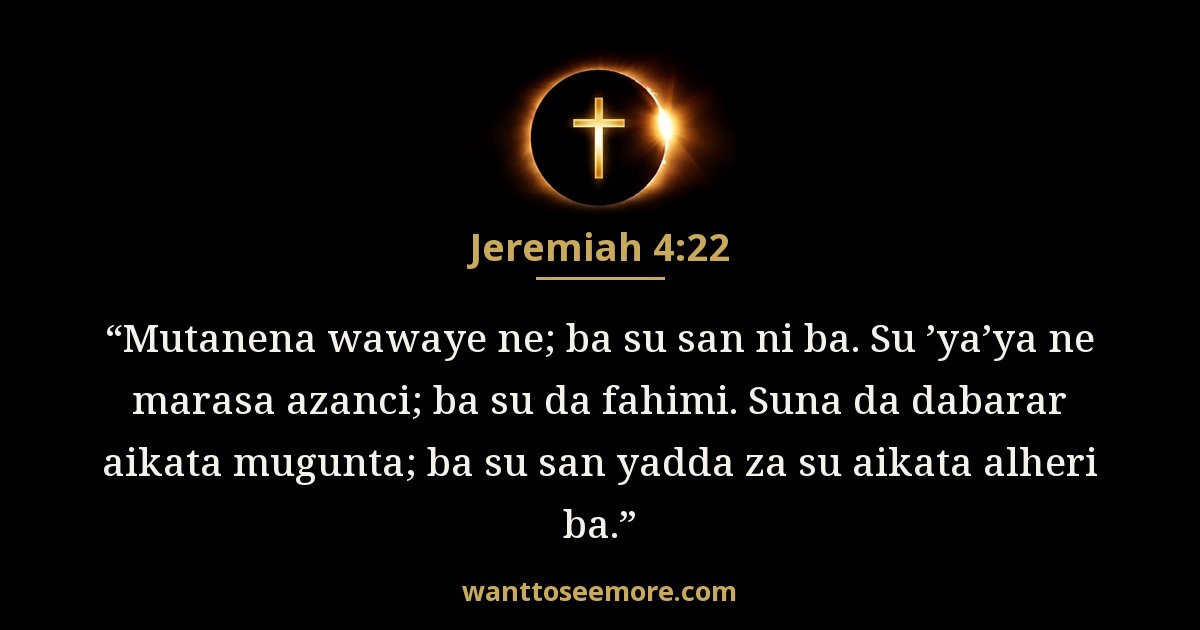Jeremiah 4:22