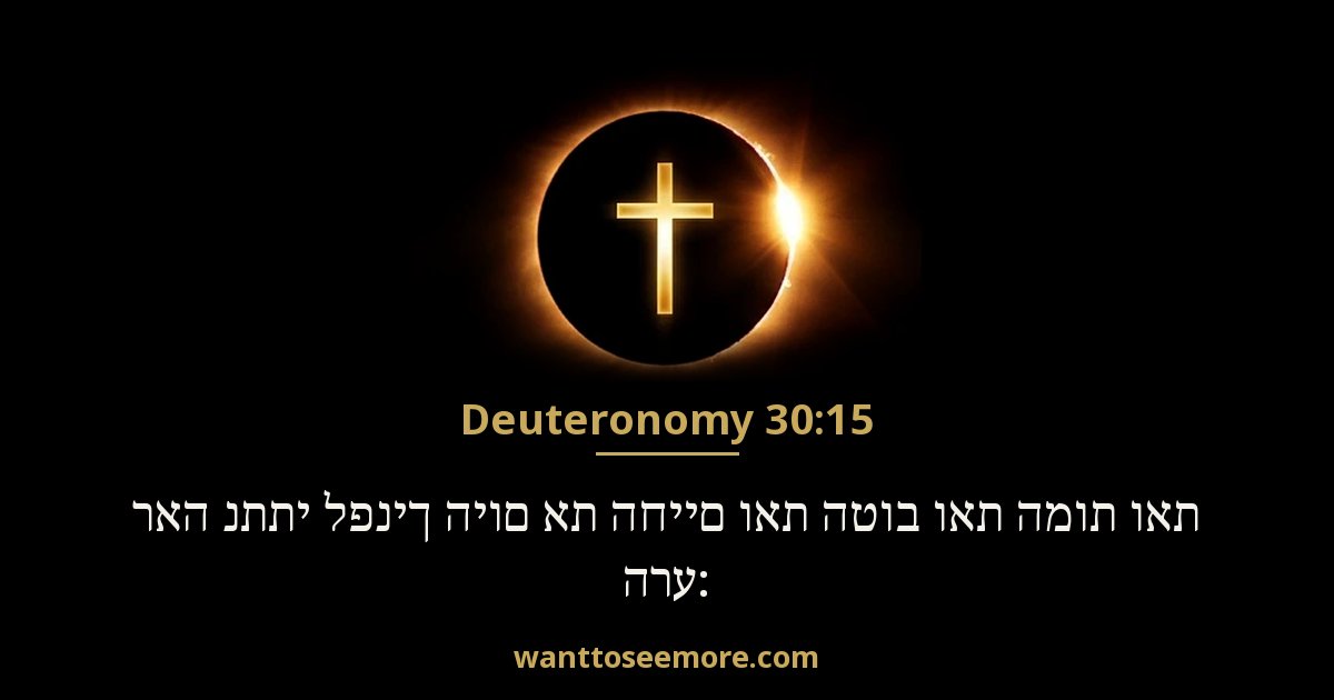 Deuteronomy 30:15