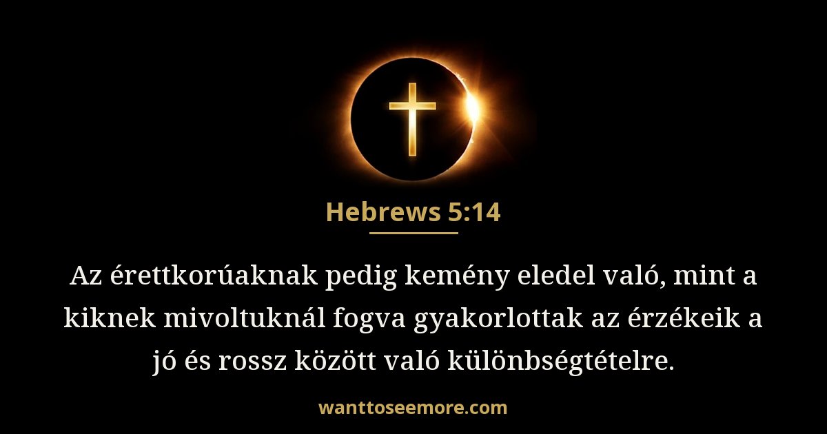 Zsidók 5:14