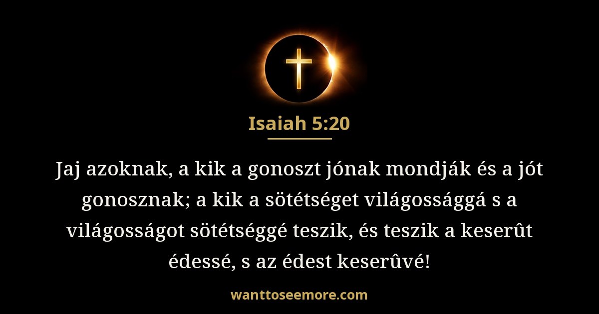 Isaiah 5:20