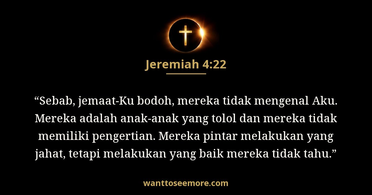 Jeremiah 4:22