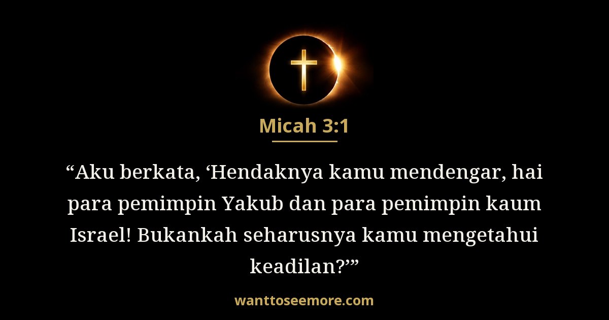 Micah 3:1
