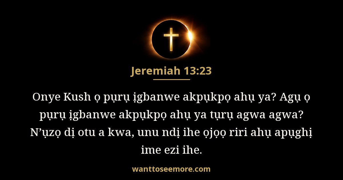 Jeremaya 13:23
