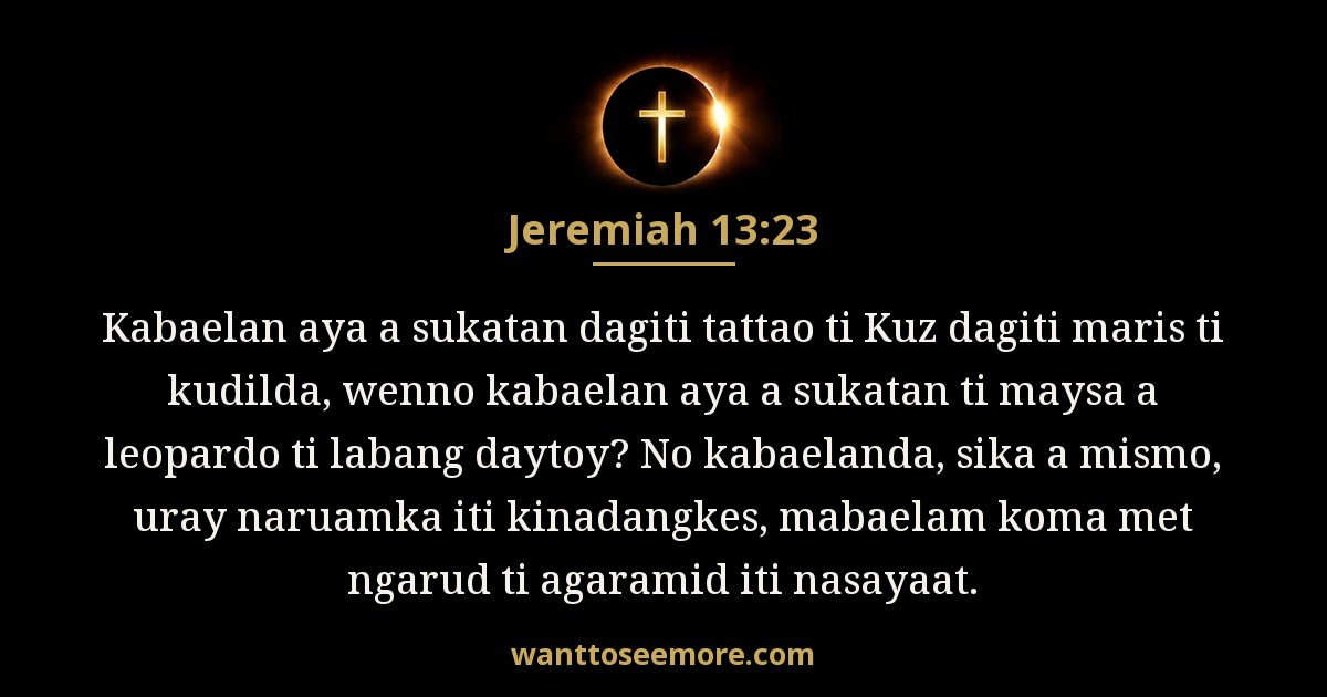 Jeremiah 13:23