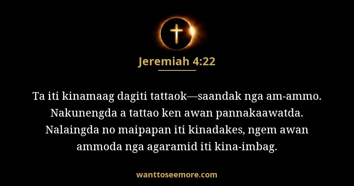 Jeremiah 4:22