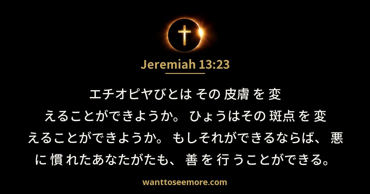 Jeremiah 13:23