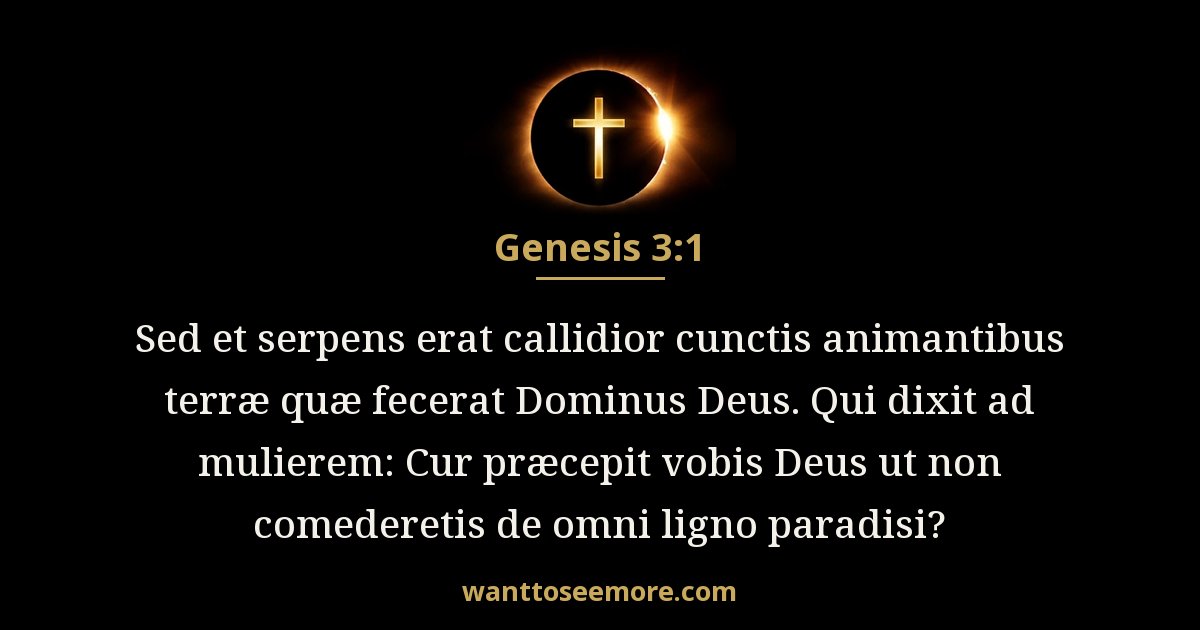 Genesis 3:1