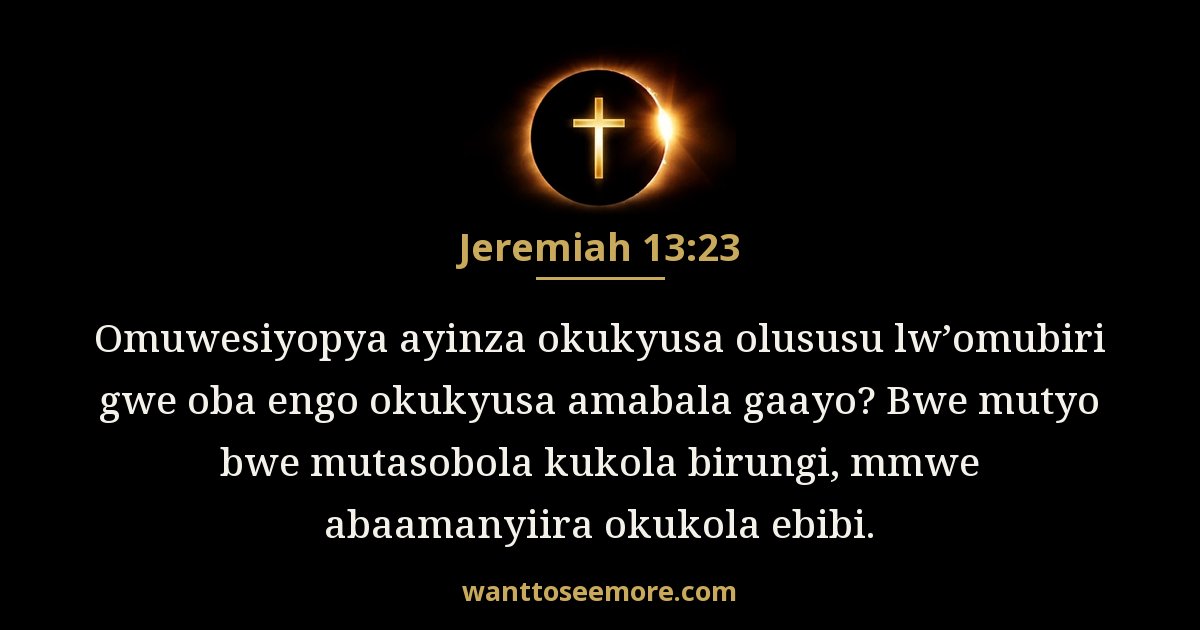 Jeremiah 13:23