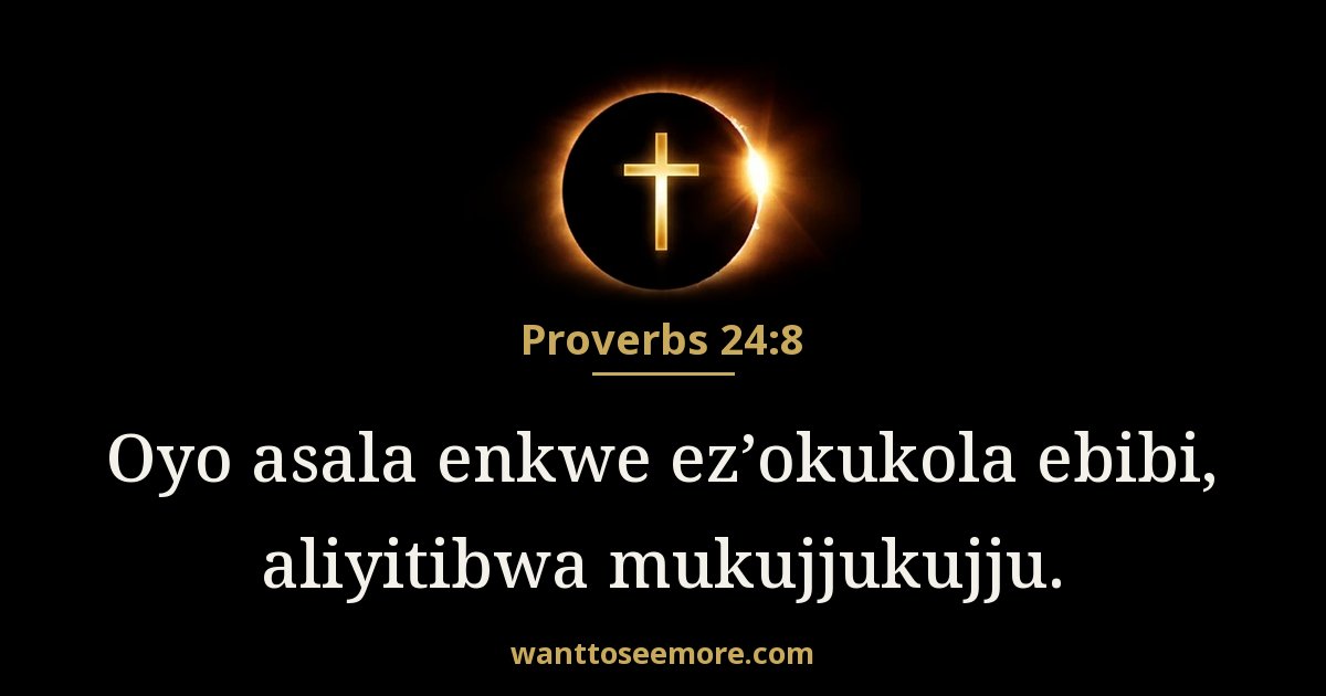 Proverbs 24:8