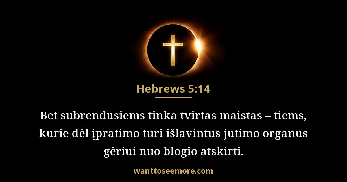 Hebrews 5:14