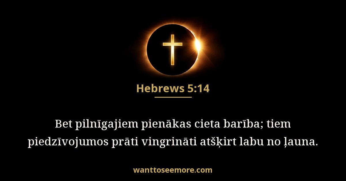 Hebrews 5:14