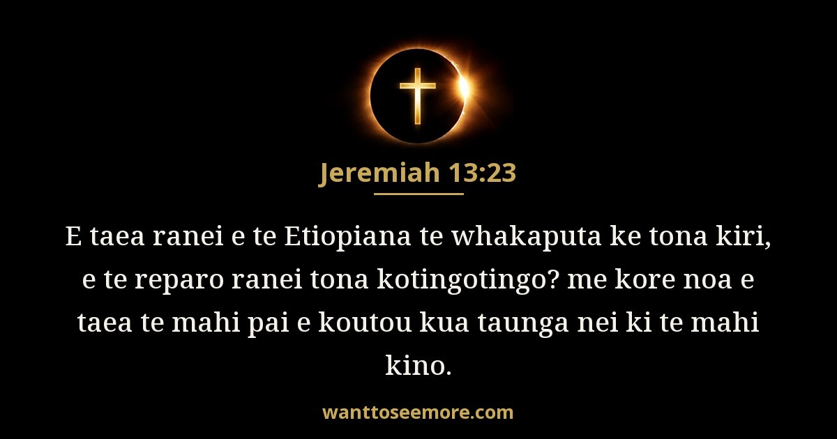 Heremaia 13:23