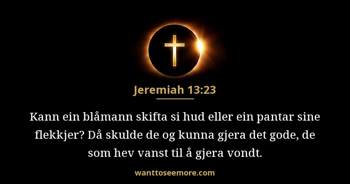 Jeremiah 13:23