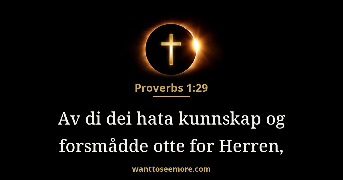 Proverbs 1:29