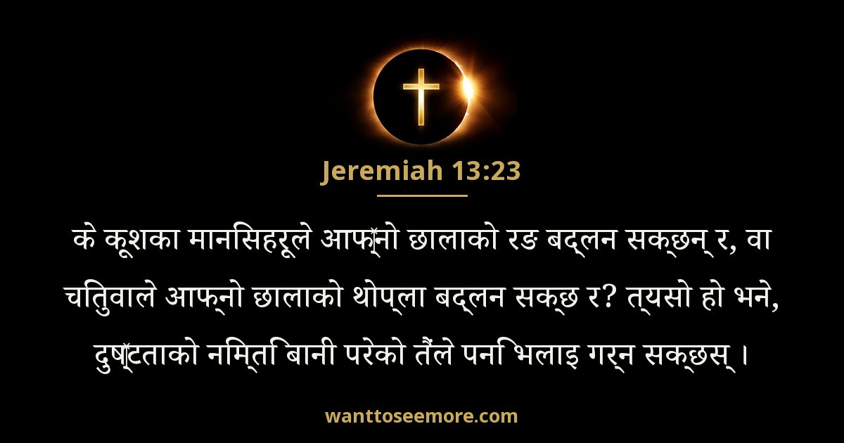 Jeremiah 13:23