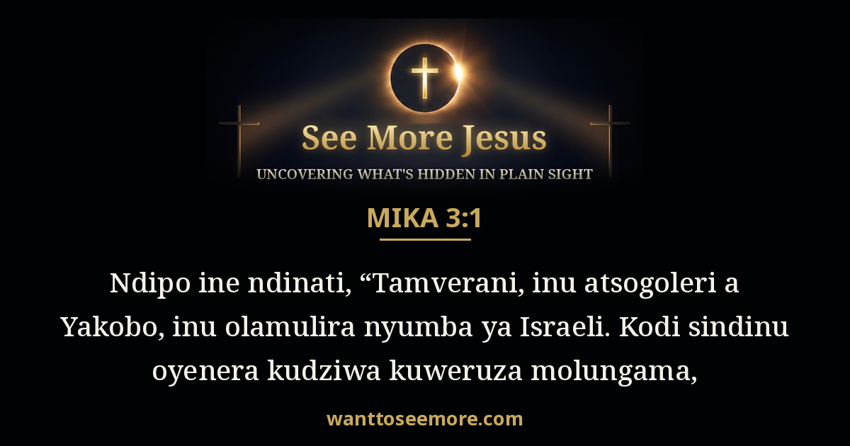 Micah 3:1