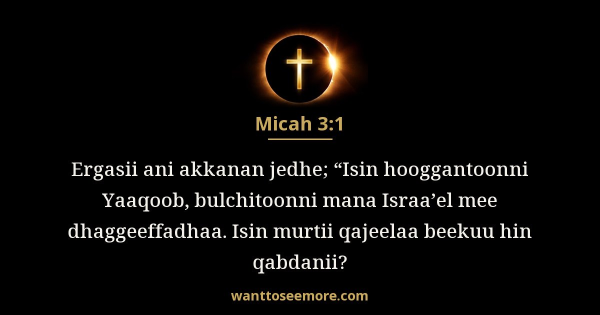 Micah 3:1