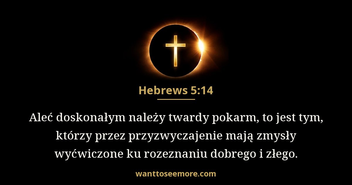 Hebrews 5:14