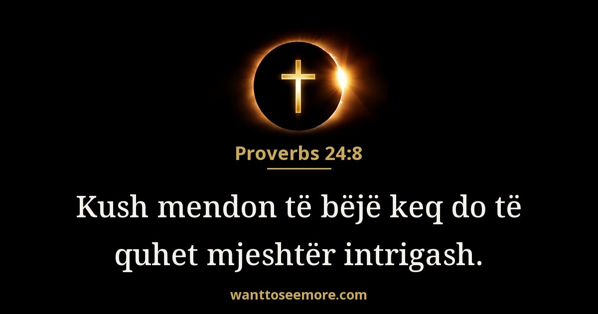 Proverbs 24:8