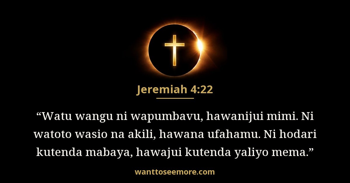 Jeremiah 4:22