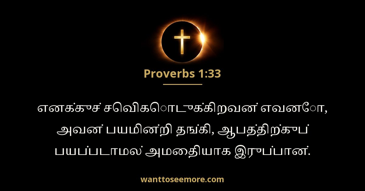Proverbs 1:33