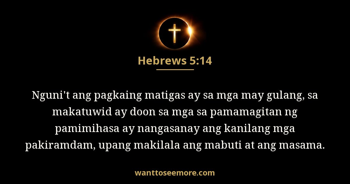 Hebrews 5:14